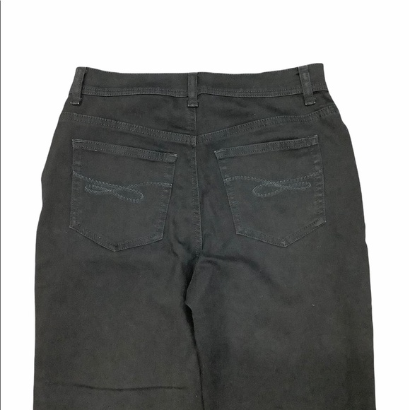 Women's Style & Co 4 S Small Pants Jeans Black Slim Leg Denim Stretch Skinny - Picture 6 of 8